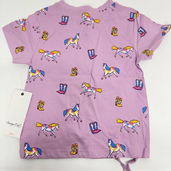 Sovereign Code Girls Top Lilac/Horses - Picture 2 of 6